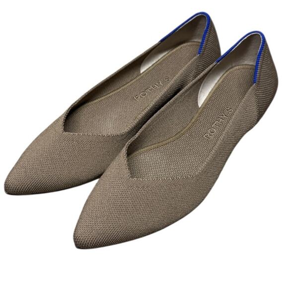 SOLD - ROTHY'S Classic Point Toe Flat Shoes 9W - Picture 2 of 11
